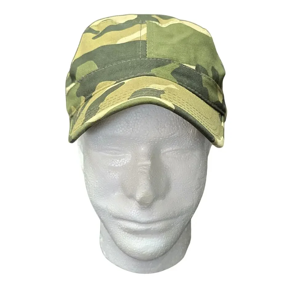 COV-VER Your World Army Style Camo Hat 100% Cotton Size S/M Cap